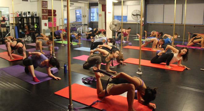 Stretch classes for pole dancers are available at Studio Verve Dance Fitness, Sydney